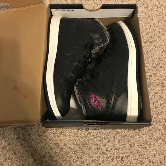 Kid's JORDAN 1 retro high shoes black - Picture 6 of 8